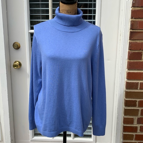 Lands' End Sweaters - *SOLD/Helene Recovery* Lands End turtleneck sweater cornflower blue